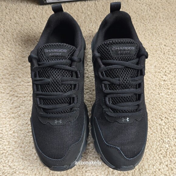 Under Armour Shoes - NIB Under Armour Charged Assert 9 Black/Black Sneakers {Size 8}